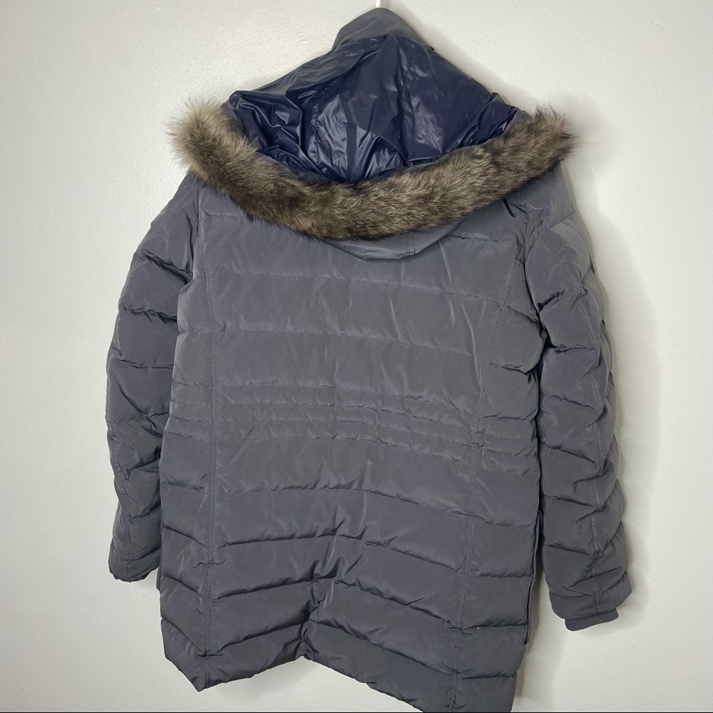 Massimo Dutti Gray Down Jacket Large - image 5
